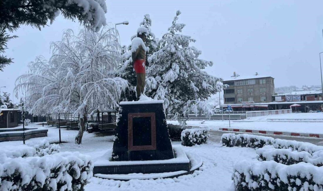 Samsun’un Kavak ilçesinde gece saatlerinde başlayan kar yağışı, sabaha karşı