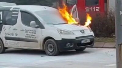 Edirne merkez Zübeyde Hanım Caddesi Trakya Birlik kavşağı’nda sabah saatlerinde