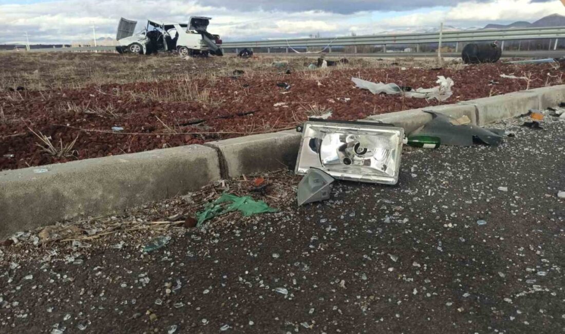 Konya’nın Seydişehir ilçesinde iki otomobilin kavşakta çarpışması sonucu 1 kişi