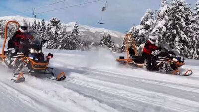 Çankırı-Kastamonu sınırında yer alan Ilgaz Dağı’ndaki kayak merkezlerinde nöbet tutan