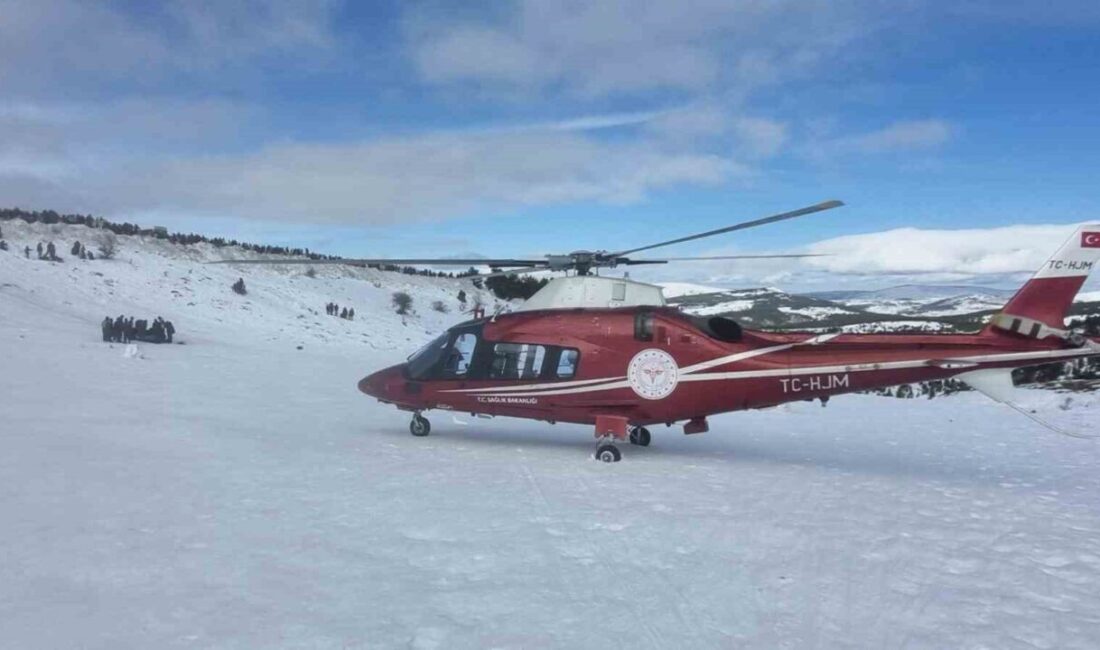 Konya’nın Derbent ilçesinde bulunan Aladağ Kayak Merkezi’nde kayarken düşerek ayağını