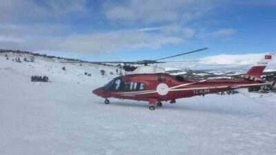 Konya’nın Derbent ilçesinde bulunan Aladağ Kayak Merkezi’nde kayarken düşerek ayağını