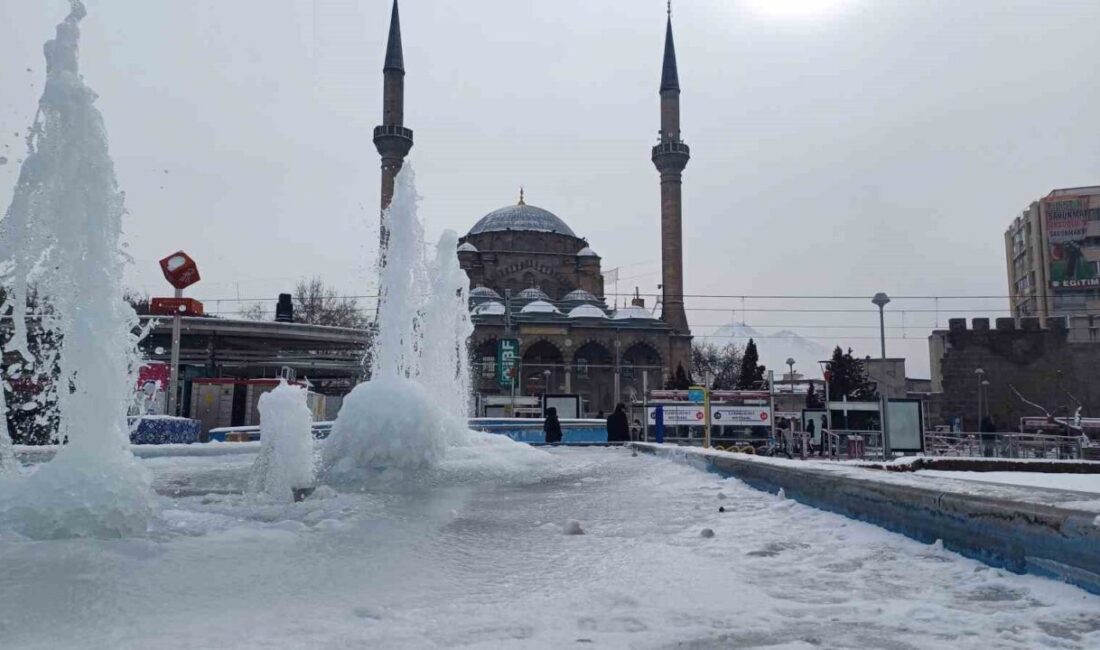 Kayseri’de etkili olan soğuk hava hayatı olumsuz etkiledi. Kayseri’de etkili