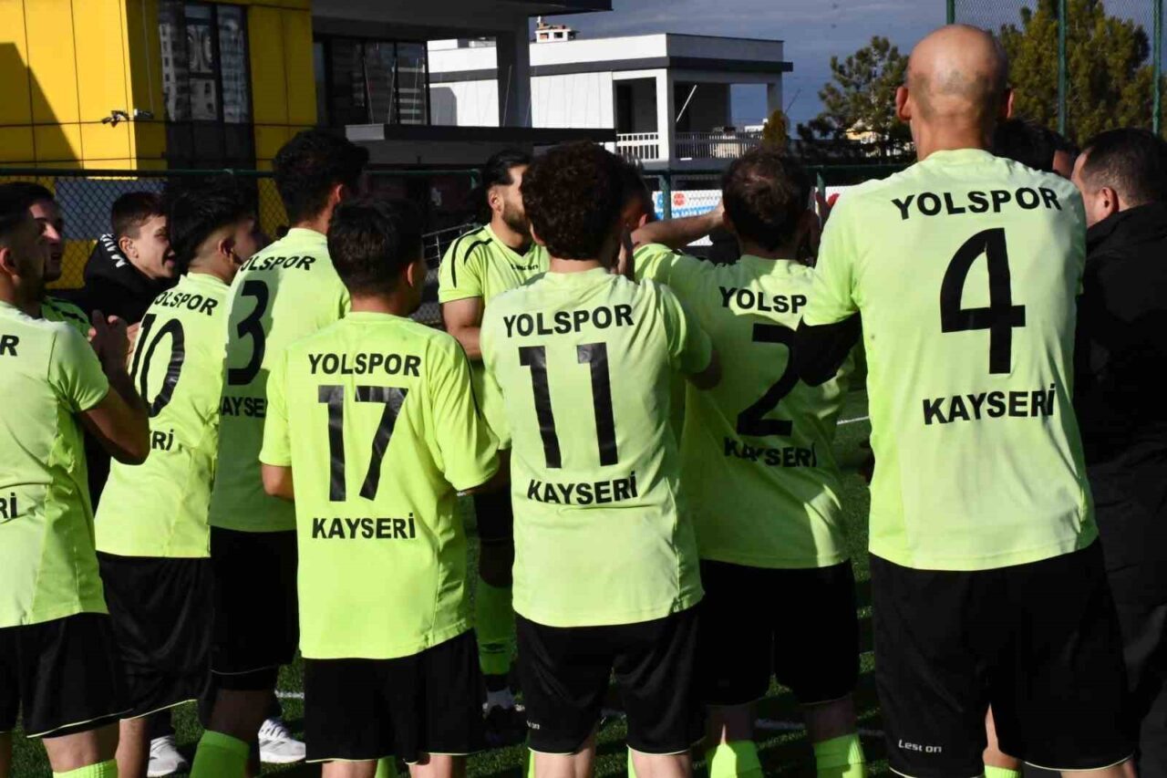 Kayseri 1. Amatör Küme A Grubu lideri Kayseri Yolspor; ligin
