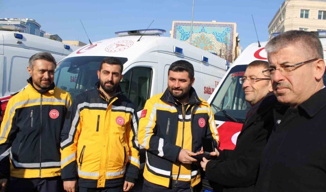 Sağlık Bakanlığı tarafından Kayseri’ye tahsis edilen 12 yeni ambulans teslim