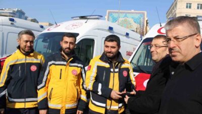Sağlık Bakanlığı tarafından Kayseri’ye tahsis edilen 12 yeni ambulans teslim