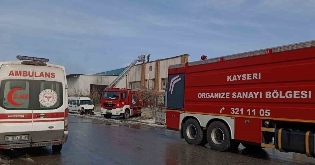 Kayseri’nin Hacılar ilçesinde bir fabrikada çıkan yangın ekipler tarafından söndürüldü.