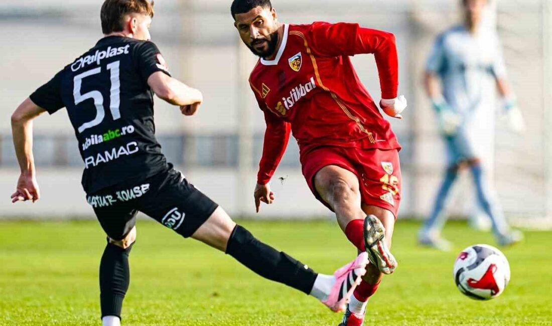 Kayserispor ligin ikinci yarısı öncesi oynadığı ilk hazırlık maçında Romanya