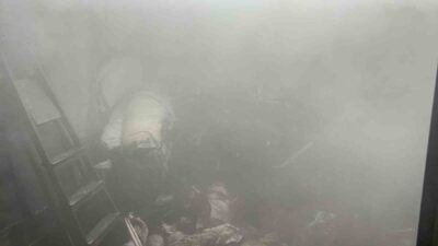 Eskişehir’de, iddiaya göre kedilerin ısınması için bir sitenin zemin katında