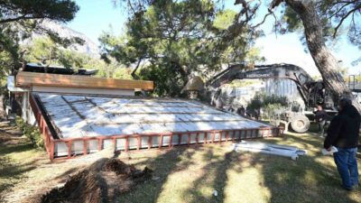 Kemer Belediyesi, Göynük Mahallesi’nde yer alan bir otelde tespit edilen