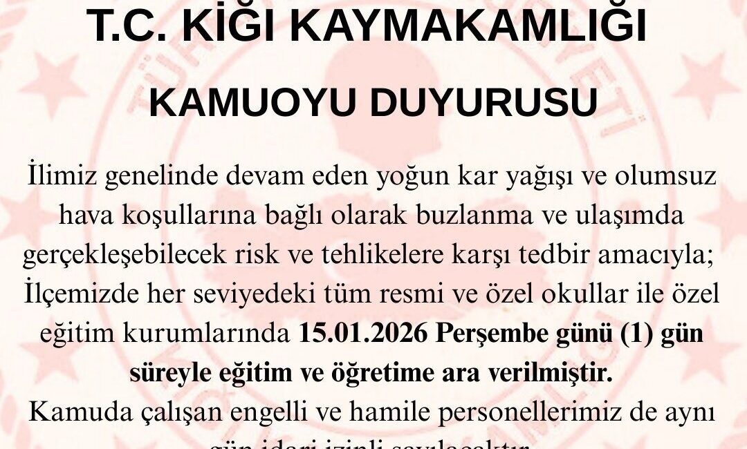 Bingöl’ün Kiğı ilçesinde etkisini devam ettiren yoğun kar yağışı ve