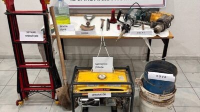 Kırıkkale’nin Delice ilçesinde 1. sit alanında kaçak kazı yaparken suçüstü