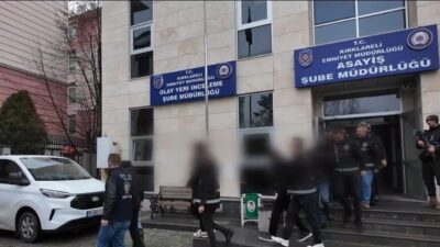 Kırklareli’nde polis ekipleri tarafından düzenlenen operasyonda, kredi kartı aidatı ödeme