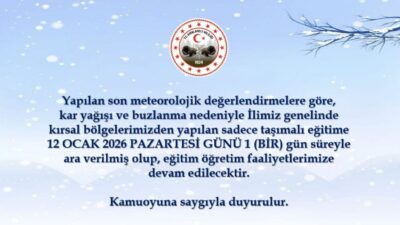 Kırklareli Valiliği tarafından yapılan son meteorolojik değerlendirmelere göre, il genelinde