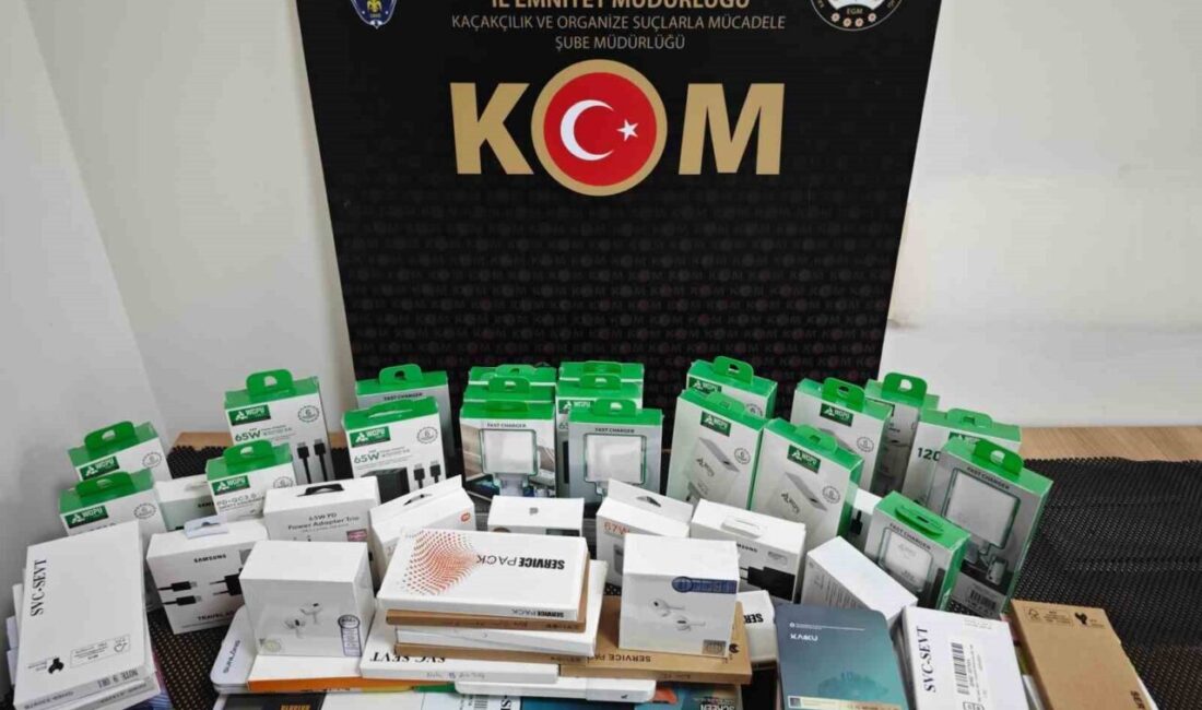 Kırşehir’de düzenlenen kaçakçılık operasyonunda çok sayıda gümrük kaçağı ürün ele