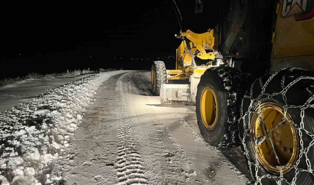 Kırşehir’de gece saatlerinden itibaren başlayan ve etkili olan kar yağışı