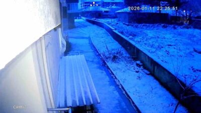 Kırşehir’in Kaman ilçesinde kar yağışı öncesi gökyüzü bir anda aydınlandı,