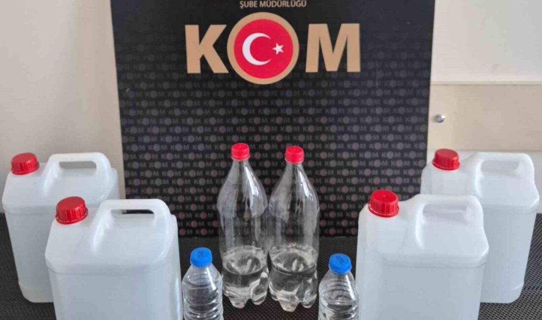 KIRŞEHİR (İHA ) – Kırşehir’de polis ekiplerince düzenlenen sahte alkol