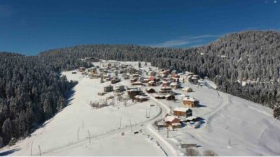 Giresun’da etkili olan kar yağışının ardından, yaylalar arası bağlantı yolları