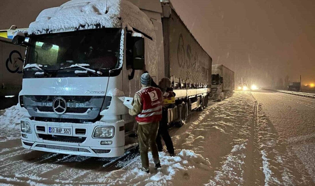 Van’ın Çaldıran ilçesi Tendürek Geçidi’nde etkili olan yoğun kar yağışı