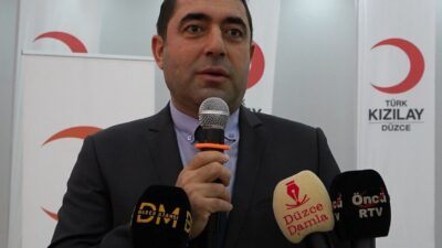 DÜZCE (İHA) – Türk Kızılay Düzce Şube Başkanı Halil Aydın,