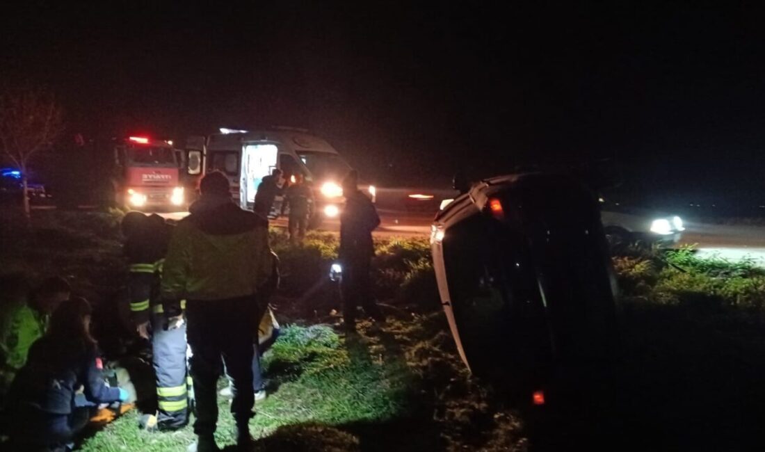 Hatay’ın Kırıkhan ilçesinde kontrolden çıkan otomobilin devrildiği kazada sürücü yaralandı.