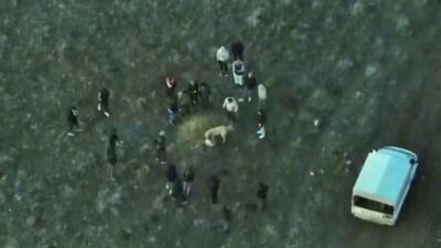 Afyonkarahisar’da köpek dövüştüren şahısları dron ile havadan tespit eden jandarma