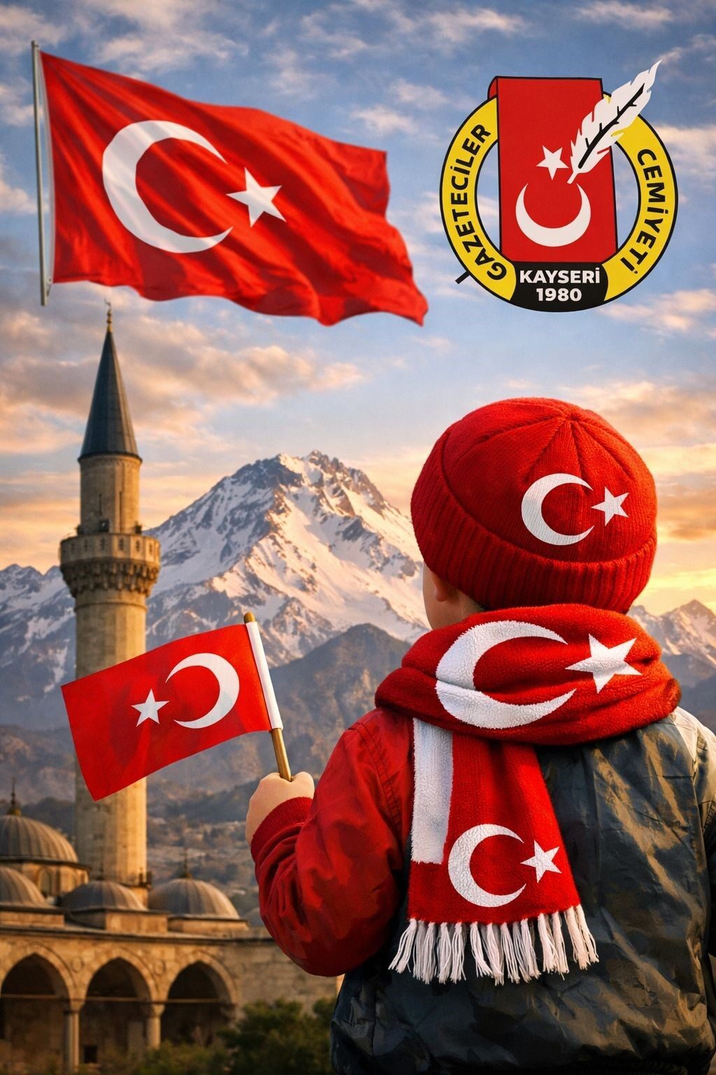 Gazeteciler Cemiyeti Başkanı Metin Kösedağ, Türk bayrağına yönelik saldırıya tepki