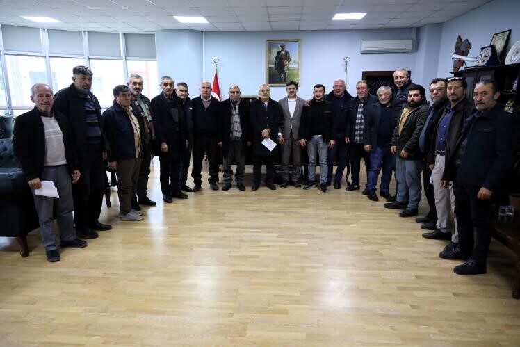 Bilecik’in Söğüt ilçesinde köy muhtarları Söğüt Belediye Başkanı Ferhat Durgut’a