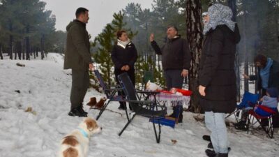 Muğla’nın Köyceğiz ilçesi Sandras Dağı’nda etkili kar yağışı görüldü. Dün