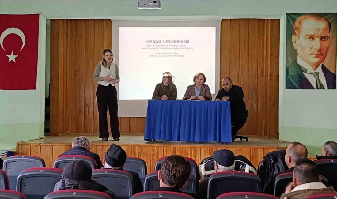 Bilecik’te 2026 yılı içme suyu planlamaları kapsamında köy muhtarlarına yönelik