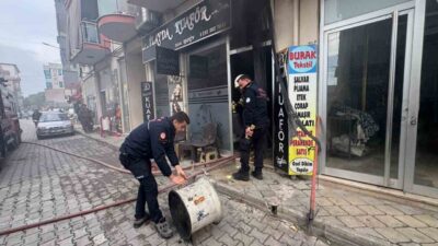 Muğla’nın Ortaca ilçesinde bir kuaför işletmesinden bir anda yükselen dumanlar