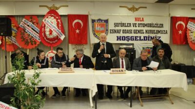 Manisa’nın Kula ilçesinde Şoförler ve Otomobilciler Esnaf Odası Olağan Genel