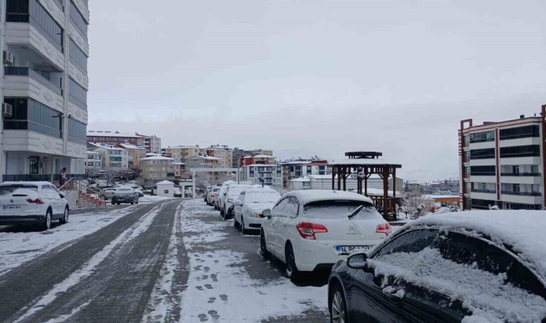 Diyarbakır’ın Kulp ilçesi etkili olan kar yağışıyla beyaza bürünürken kar