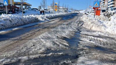 Diyarbakır’ın Kulp ilçesinde 7 gün süren kar yağışının ardından hava