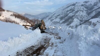 Diyarbakır’ın Kulp ilçesinde sabah saatlerinde sis bastı, öğleye doğru karla