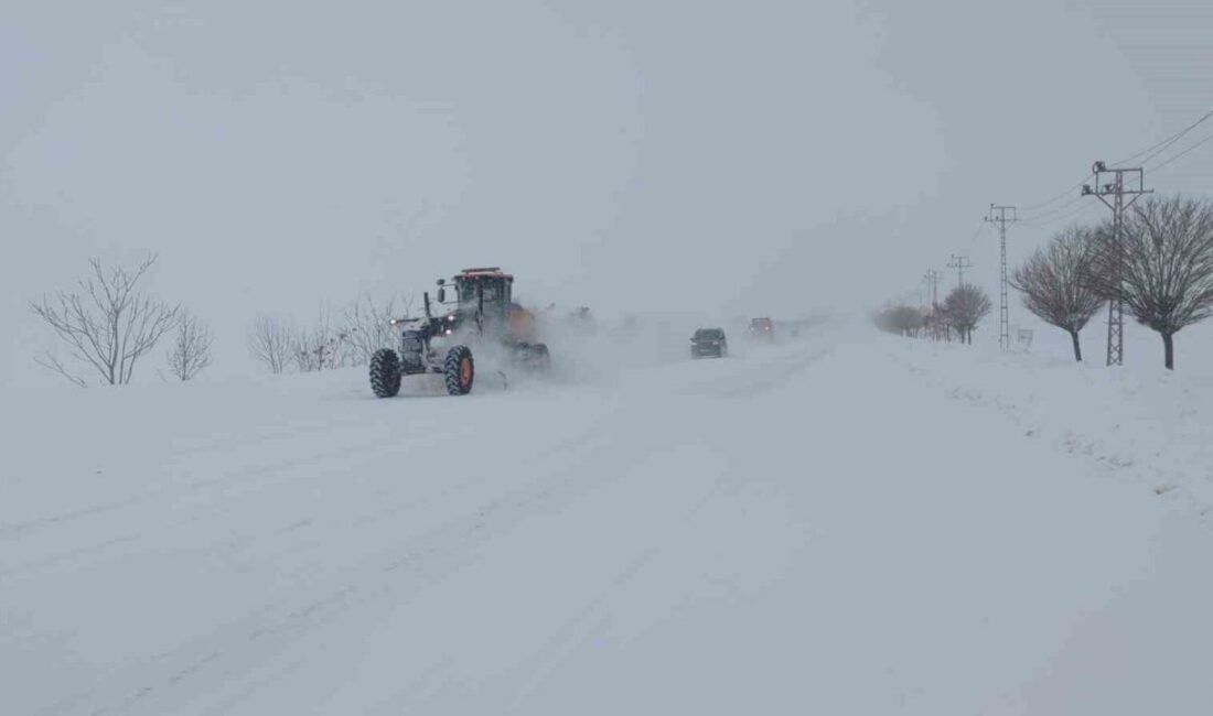 Van’da dün akşam etkili olan kar yağışı ve tipiden dolayı
