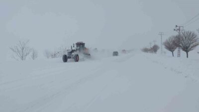 Van’da dün akşam etkili olan kar yağışı ve tipiden dolayı