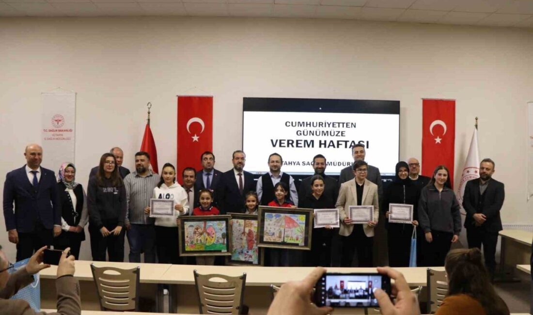 Kütahya’da 79. Verem Eğitimi ve Farkındalık Haftası kapsamında düzenlenen ödüllü