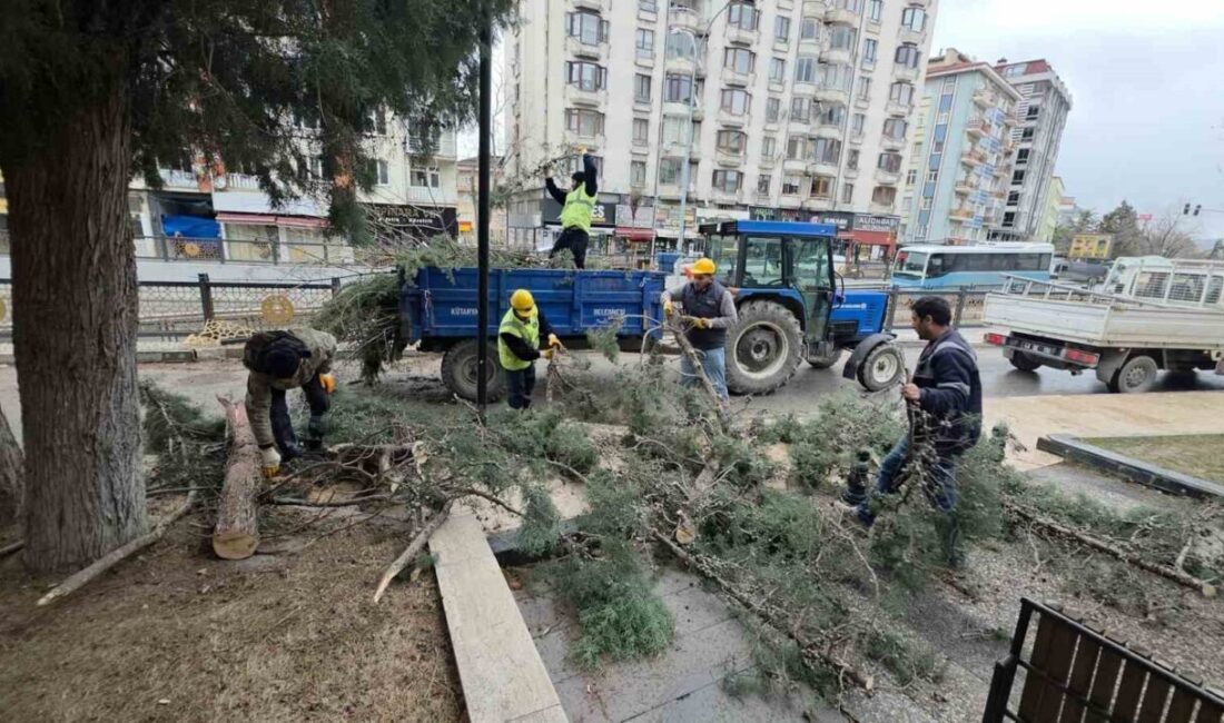 Kütahya’da etkili olan aşırı rüzgâr ve fırtına nedeniyle çok sayıda