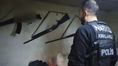 Kırklareli’nin Lüleburgaz ilçesinde düzenlenen operasyonda çok sayıda uyuşturucu madde ve