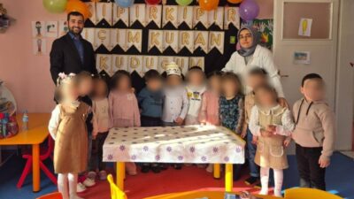 Mahmudiye İlçe Müftülüğü bünyesindeki Merkez 4-6 Yaş Kur’an Kursu öğrencileri