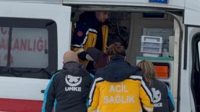 Elazığ’da rahatsızlanan ve yoğun kar yağışından dolayı hastaneye gidemeyen vatandaşın