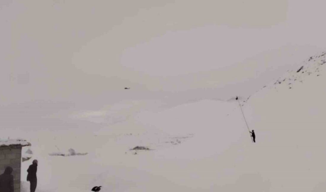 Şırnak’ın Beytüşşebap ilçesinde kardan yolu kapanan yaylada mahsur kalan hasta,