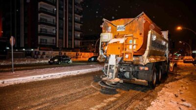 Malatya genelinde etkili olan yoğun kar yağışı ve tipi nedeniyle