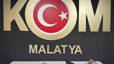 Malatya’da ruhsatsız silah satışı ve bulundurulmasına yönelik düzenlenen operasyonda 3