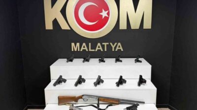 Malatya İl Emniyet Müdürlüğü ekiplerince ruhsatsız silah ticareti yapan ve