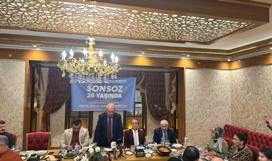 Malatya’nın ilk renkli gazetesi Sonsöz, yayın hayatındaki 26. yılını geniş