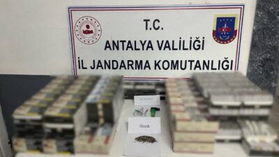 Antalya İl Jandarma Komutanlığı ekiplerince Manavgat ilçesinde düzenlenen uyuşturucu operasyonunda