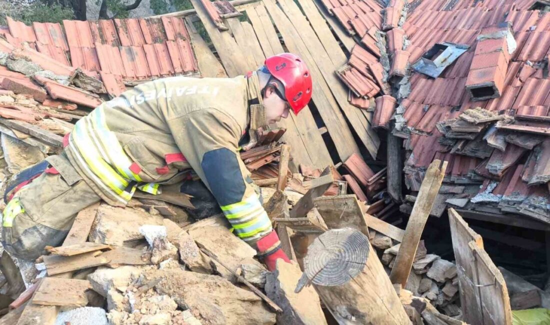 Manisa’nın Akhisar ilçesine bağlı Hacıahmetler Mahallesi’nde tek katlı kerpiç evin